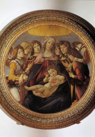 Mary with the Child and Six Angels by Sandro Botticelli